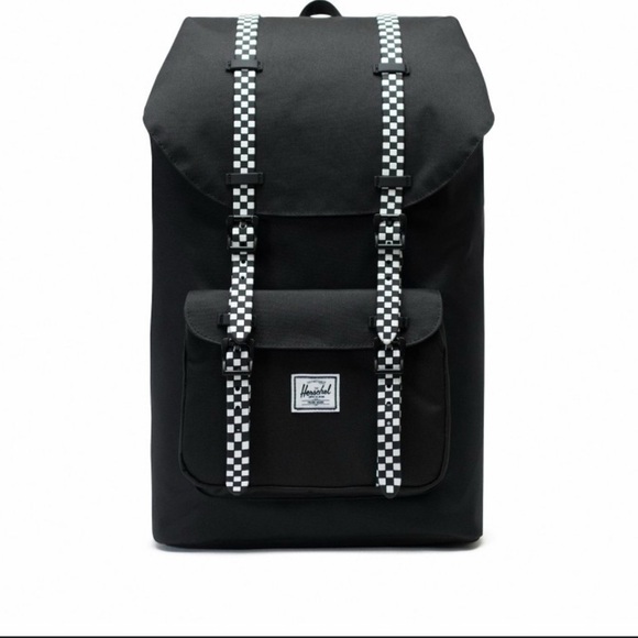 Herschel Supply Company Black Backpack with Checkered Accents - Picture 1 of 11